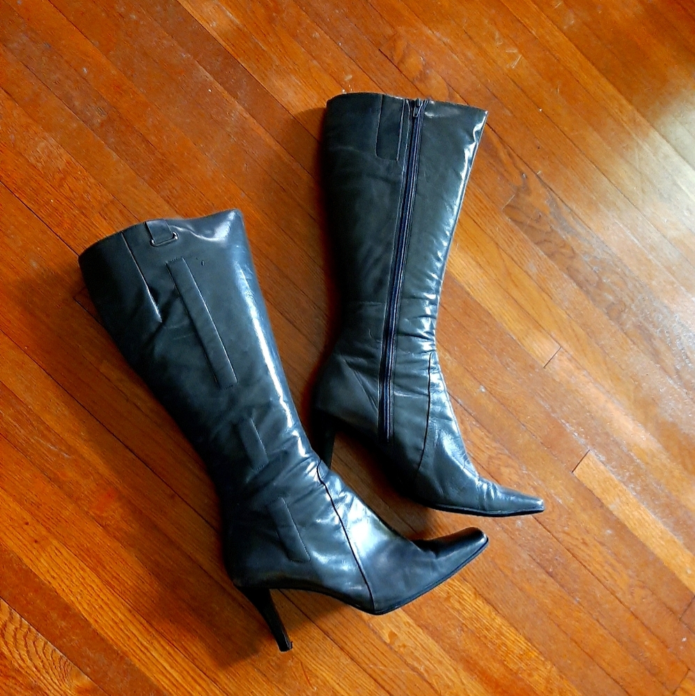 Grey Tall Boots,